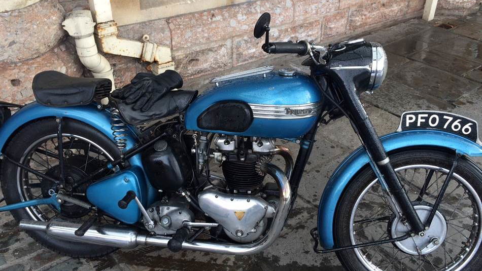 Bike thieves torch classic Triumph following failed ransom demand
